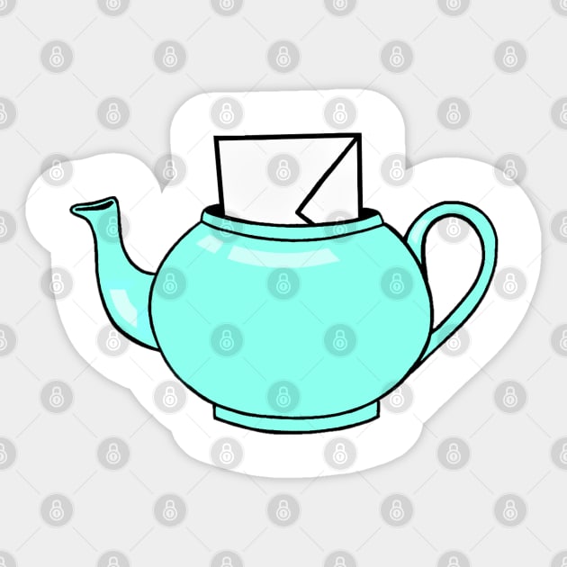 Pam's Teapot Sticker by millayabella